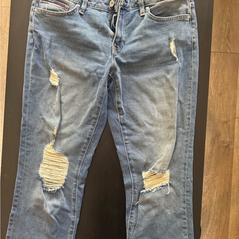 Tommy Hilfiger Distressed Blue Denim Jeans